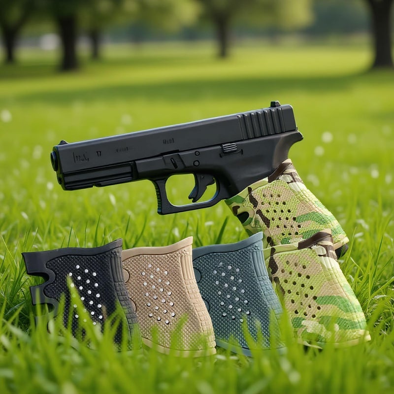 vah Tactical Rubber Grip Glove Sleeve Slip-On Ventilated Grip Grips for Glock - Image 3
